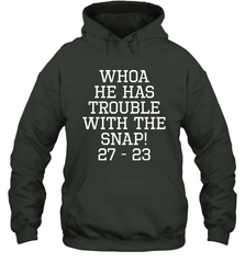 Whoa He Has Trouble With the Snap! Michigan Rivalry Shirt Hoodie - KnowlegdeTee