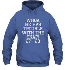 Whoa He Has Trouble With the Snap! Michigan Rivalry Shirt Hoodie - KnowlegdeTee