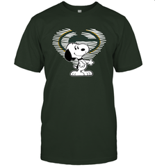 I Love Green Bay Packers Snoopy In My Heart Fan T-Shirt - KnowlegdeTee