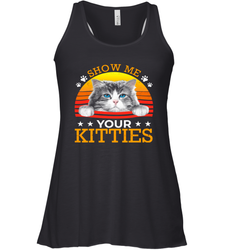 Vintage Show Me Your Kitties Shirt Racerback Tank - KnowlegdeTee