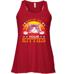 Vintage Show Me Your Kitties Shirt Racerback Tank - KnowlegdeTee