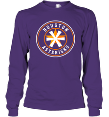 Houston Astros Asterisks Shirt Long Sleeve T-Shirt - KnowlegdeTee