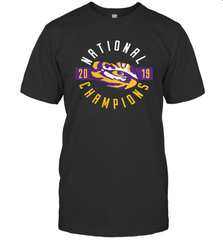LSU Tigers College Football Playoff 2019 National Champions Schedule Fumble front T-Shirt - KnowlegdeTee