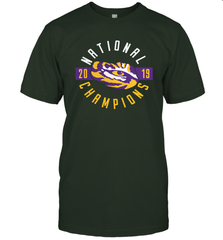 LSU Tigers College Football Playoff 2019 National Champions Schedule Fumble front T-Shirt - KnowlegdeTee