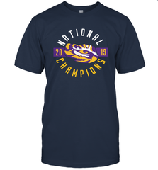 LSU Tigers College Football Playoff 2019 National Champions Schedule Fumble front T-Shirt - KnowlegdeTee