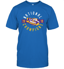 LSU Tigers College Football Playoff 2019 National Champions Schedule Fumble front T-Shirt - KnowlegdeTee