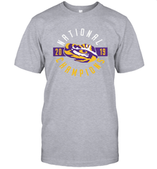 LSU Tigers College Football Playoff 2019 National Champions Schedule Fumble front T-Shirt - KnowlegdeTee
