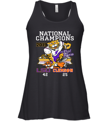 LSU Tigers College Football Playoff 2019 National Champions Score Racerback Tank - KnowlegdeTee