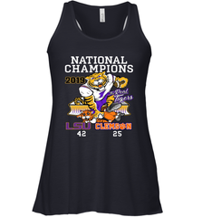 LSU Tigers College Football Playoff 2019 National Champions Score Racerback Tank - KnowlegdeTee