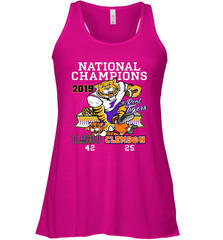 LSU Tigers College Football Playoff 2019 National Champions Score Racerback Tank - KnowlegdeTee