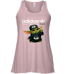 Baby Yoda Adidas All Day I Dream About Green Bay Packers NFL Shirts Racerback Tank - KnowlegdeTee