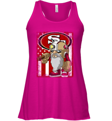 San Francisco 49ers Mascot USA Flag Racerback Tank - KnowlegdeTee