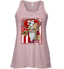 San Francisco 49ers Mascot USA Flag Racerback Tank - KnowlegdeTee