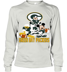 Mickey Donald Goofy Green Bay Packers Shirt Long Sleeve T-Shirt - KnowlegdeTee