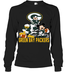 Mickey Donald Goofy Green Bay Packers Shirt Long Sleeve T-Shirt - KnowlegdeTee