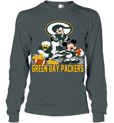 Mickey Donald Goofy Green Bay Packers Shirt Long Sleeve T-Shirt - KnowlegdeTee
