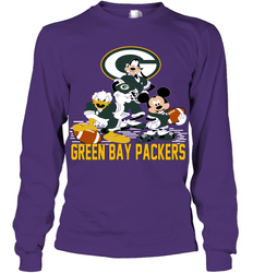 Mickey Donald Goofy Green Bay Packers Shirt Long Sleeve T-Shirt - KnowlegdeTee