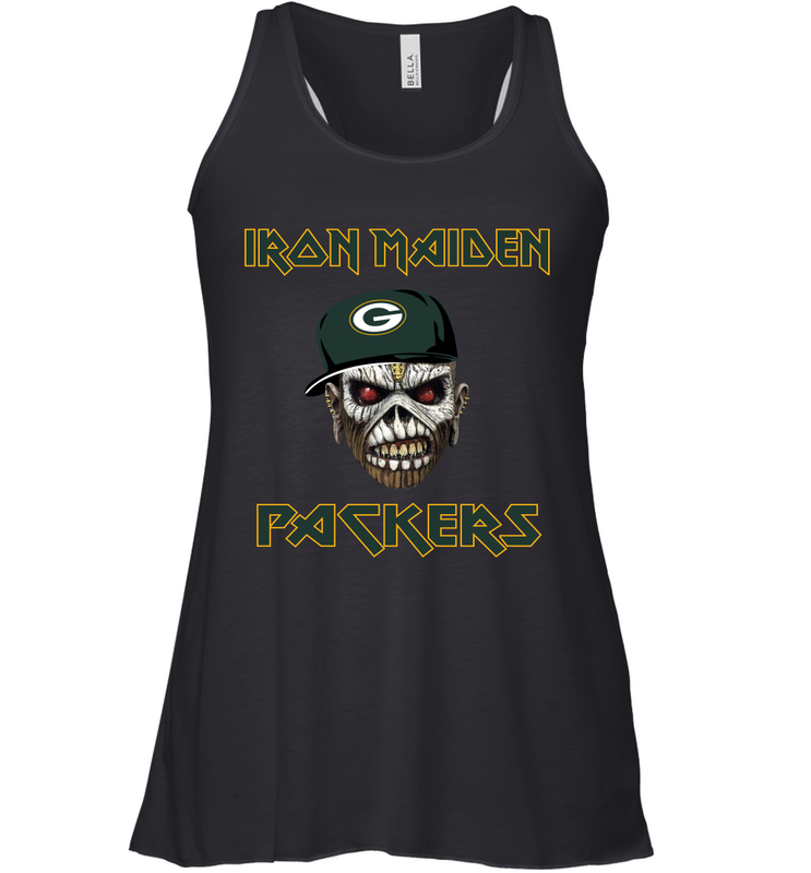 Green Bay Packers Iron Maiden Heavy Metal Football Racerback Tank - KnowlegdeTee
