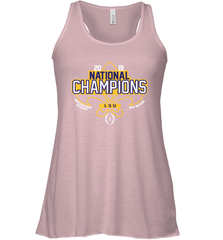 LSU Tigers Blue 84 College Football Playoff 2019 National Champions Racerback Tank - KnowlegdeTee