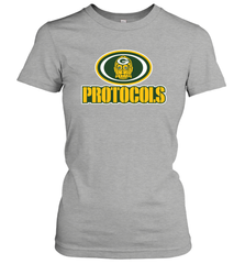 GREEN BAY Packers PROTOCOLS Star Wars Battle Mashup Logo Women's T-Shirt - KnowlegdeTee