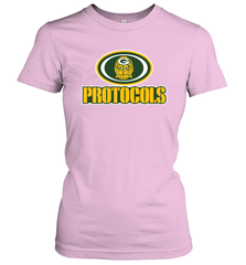 GREEN BAY Packers PROTOCOLS Star Wars Battle Mashup Logo Women's T-Shirt - KnowlegdeTee