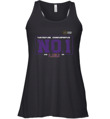 LSU Tigers College Football Playoff 2019 National Champions No1 Vintage Racerback Tank - KnowlegdeTee