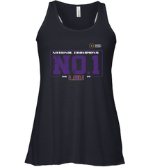 LSU Tigers College Football Playoff 2019 National Champions No1 Vintage Racerback Tank - KnowlegdeTee