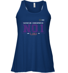 LSU Tigers College Football Playoff 2019 National Champions No1 Vintage Racerback Tank - KnowlegdeTee