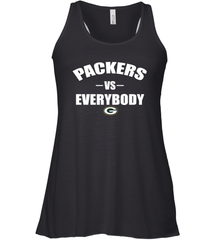 Green Bay Packers Vs Everybody Fan Gift Racerback Tank - KnowlegdeTee