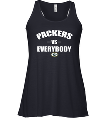 Green Bay Packers Vs Everybody Fan Gift Racerback Tank - KnowlegdeTee
