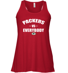 Green Bay Packers Vs Everybody Fan Gift Racerback Tank - KnowlegdeTee
