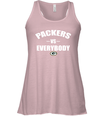 Green Bay Packers Vs Everybody Fan Gift Racerback Tank - KnowlegdeTee
