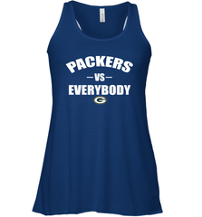 Green Bay Packers Vs Everybody Fan Gift Racerback Tank - KnowlegdeTee