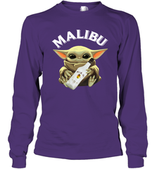 Baby Yoda Hug Malibu Shirt Long Sleeve T-Shirt - KnowlegdeTee