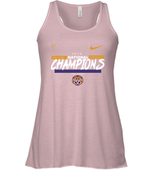 LSU Tigers College Football Playoff 2019 National Champions Script 2 Racerback Tank - KnowlegdeTee