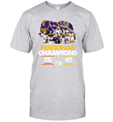 LSU National Championship 2020 Clemson 25 LSU 42 Shirt T-Shirt - KnowlegdeTee