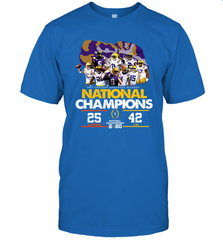 LSU National Championship 2020 Clemson 25 LSU 42 Shirt T-Shirt - KnowlegdeTee
