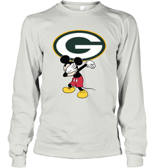 Dabbing Mickey Flippin' Love Green Bay Packers Football Long Sleeve T-Shirt - KnowlegdeTee