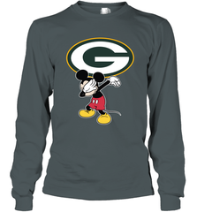 Dabbing Mickey Flippin' Love Green Bay Packers Football Long Sleeve T-Shirt - KnowlegdeTee