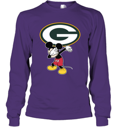 Dabbing Mickey Flippin' Love Green Bay Packers Football Long Sleeve T-Shirt - KnowlegdeTee