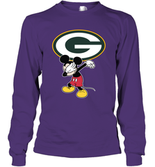 Dabbing Mickey Flippin' Love Green Bay Packers Football Long Sleeve T-Shirt - KnowlegdeTee