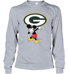 Dabbing Mickey Flippin' Love Green Bay Packers Football Long Sleeve T-Shirt - KnowlegdeTee
