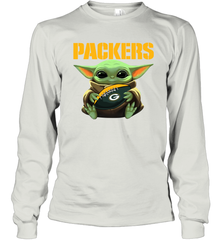 Baby Yoda Loves The Green Bay Packers Star Wars NFL Shirts Long Sleeve T-Shirt - KnowlegdeTee