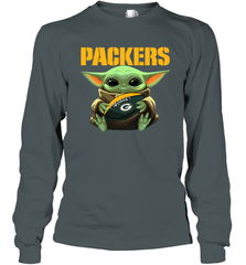 Baby Yoda Loves The Green Bay Packers Star Wars NFL Shirts Long Sleeve T-Shirt - KnowlegdeTee