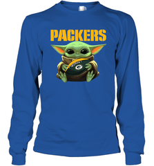 Baby Yoda Loves The Green Bay Packers Star Wars NFL Shirts Long Sleeve T-Shirt - KnowlegdeTee