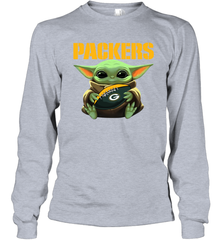 Baby Yoda Loves The Green Bay Packers Star Wars NFL Shirts Long Sleeve T-Shirt - KnowlegdeTee