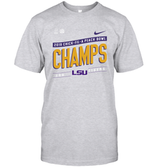 LSU Tigers College Football Playoff 2019 Peach Bowl Champions Locker Room T-Shirt - KnowlegdeTee