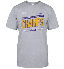 LSU Tigers College Football Playoff 2019 Peach Bowl Champions Locker Room T-Shirt - KnowlegdeTee