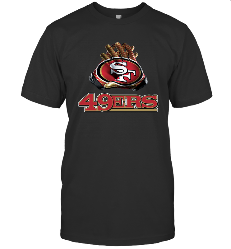 San Francisco 49ers NFL Gloves Fan Gifts T-Shirt - KnowlegdeTee