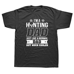 Mens Gift Idea I'm A Hunter Dad Funny Fathers Day Gift T Shirt Cotton Casual White Top T-Shirt Summer Novelty Cartoon - KnowlegdeTee